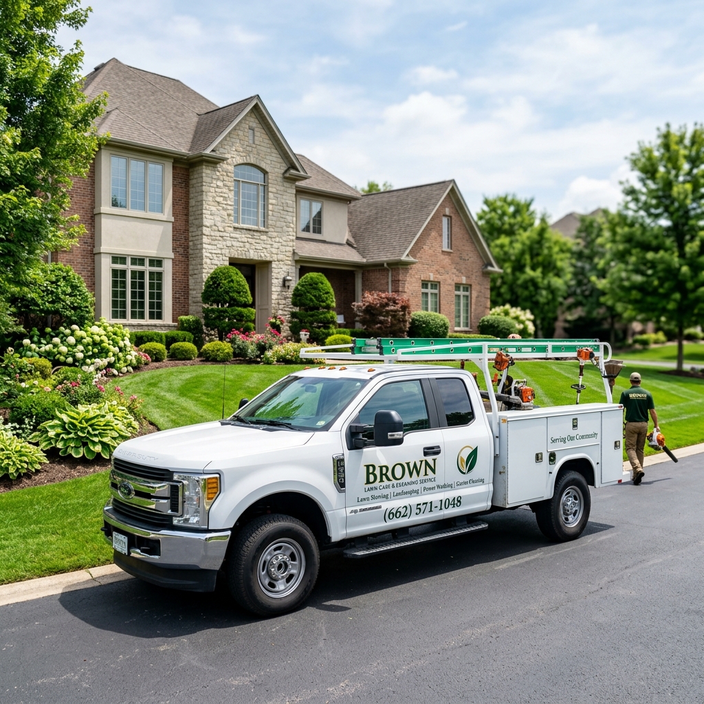 Brown Lawn Care & Cleaning Service Team Member